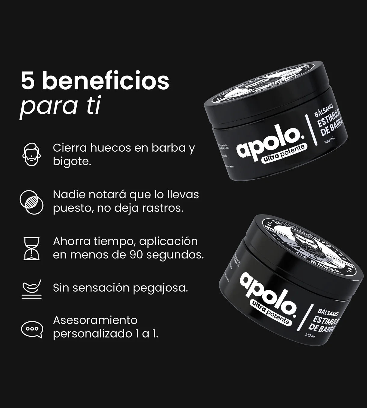 Bálsamo Estimulante de Barba Apolo
