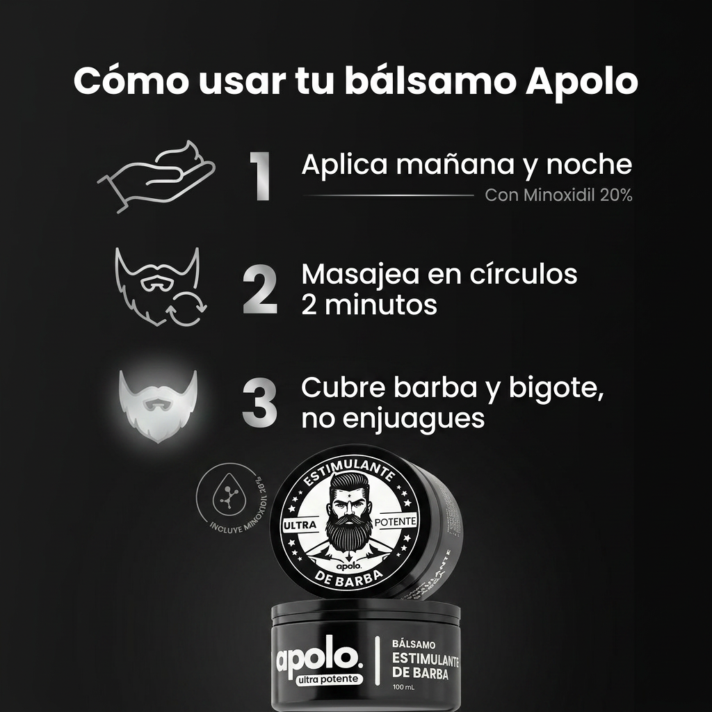 Bálsamo Estimulante de Barba Apolo