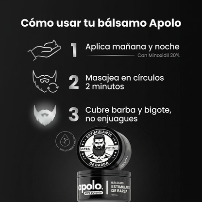 Bálsamo Estimulante de Barba Apolo